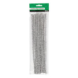 Kreativunternehmen https: www.cchobby.nl chenille-l-30-cm-thickness-6-mm-glitter-silver-24-piece-1-box