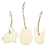 Kreativunternehmen http: www.cchobby.nl wood-decorations-rabbit-egg-chicken-size-6-cm-thickness-3-mm-9-piece-1-box