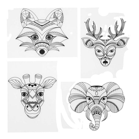 Kreativunternehmen https: www.cchobby.nl sheet-shrink-foil-with-motifs-wild-animals-sheet-10-5x14-5-cm-thickness-0-3-mm-matt-transparent-4-sheet-1-box