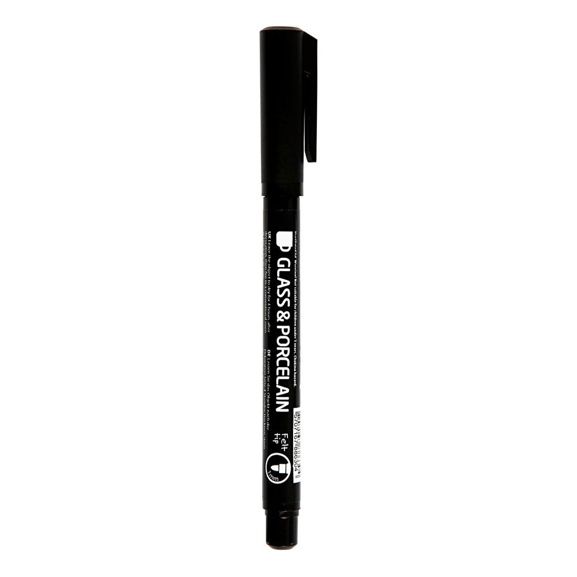 Creativ Company Contourstift für Glas und Porzellan Schwarz, Linie Deich 1-3 mm