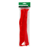 Kreativfirma Chenilled Wire Red 30 cm, 25st.