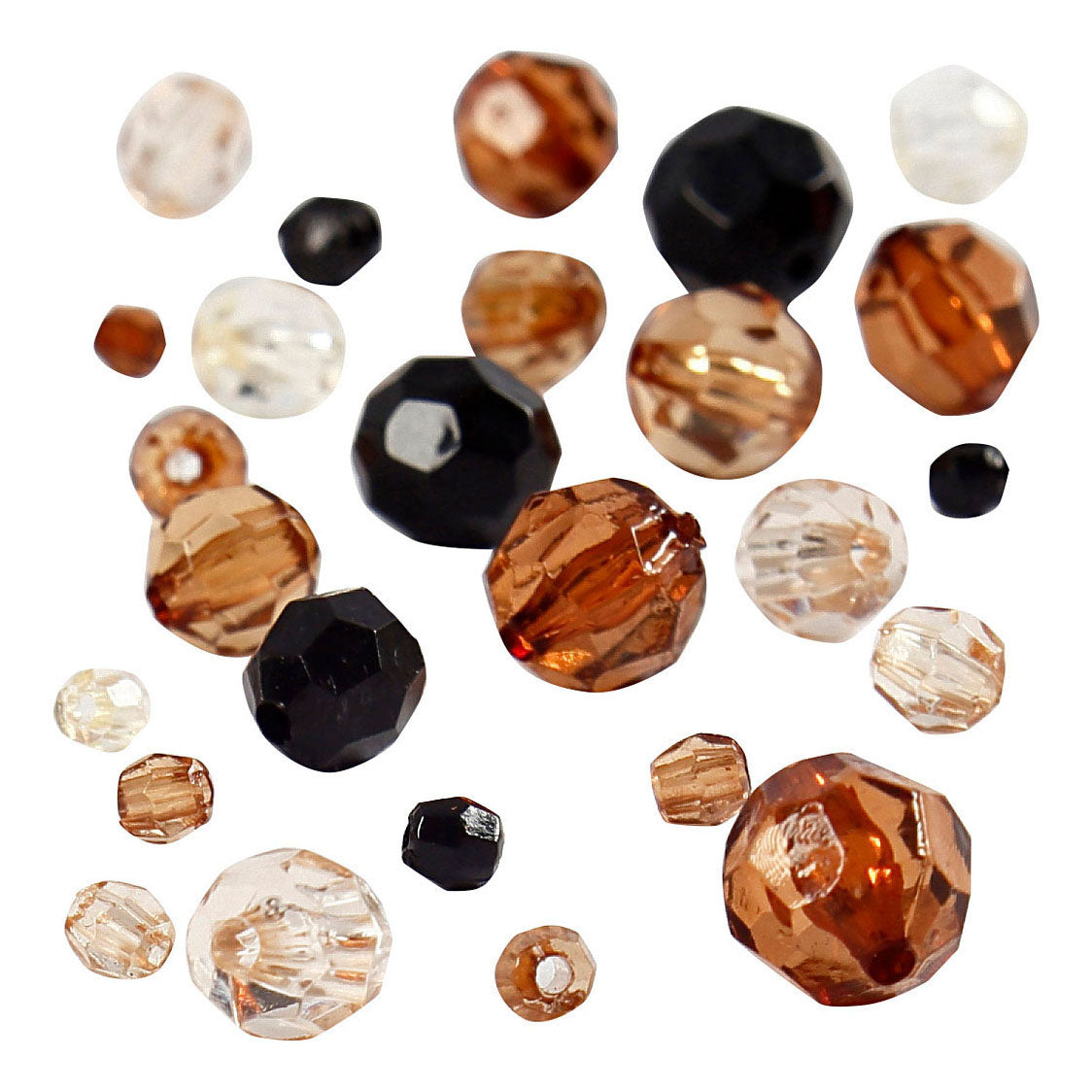 Creative Company Facet Beads Mix Gold, 50 grammi