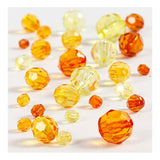 Creative Company Facet Beads Mix Yellow, 45 grammi