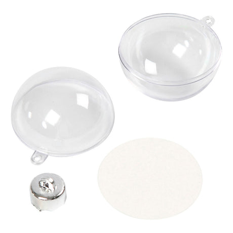 Creativ Company Deco Bälle transparent 5cm, 10st.