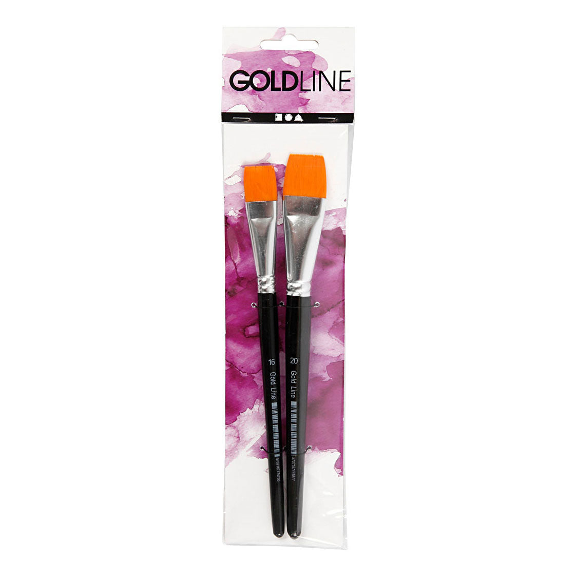 Creativ Company Gold Line Brushes Flat, 2st.