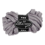 Kreativfirma XL -Garn von Acryl - Gray, 15m