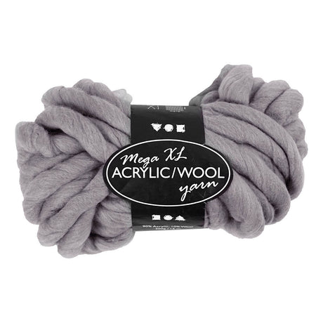 Kreativfirma XL -Garn von Acryl - Gray, 15m