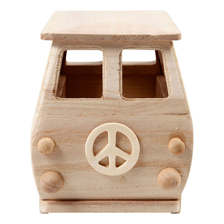 Creativ Company Wooden Mini Bus, 17x10x13 cm