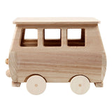 Creativ Company Wooden Mini Bus, 17x10x13 cm