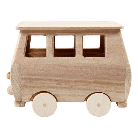 Creativ Company Wooden Mini Bus, 17x10x13 cm