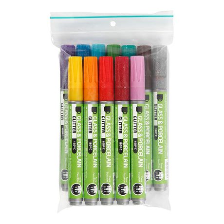 Creativ Company Glass und Porzellanstaaten Farbe Glitzer, 12st.