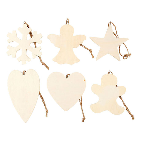 Creativ Company Ornamente, Größe 9-11 cm, Stärke 4 mm, 90 Stück 1 Box