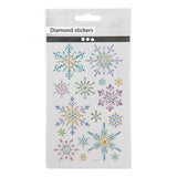 Kreativfirma Diamant Sticker Eiskristalle, 1 Blatt