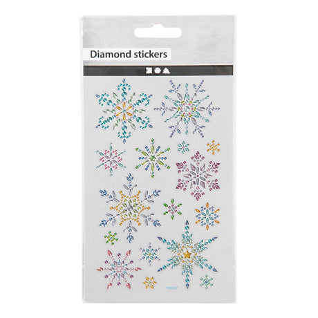 Kreativfirma Diamant Sticker Eiskristalle, 1 Blatt