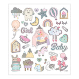 Creativ Company Aufkleber Baby Mädchen, 1 Blatt