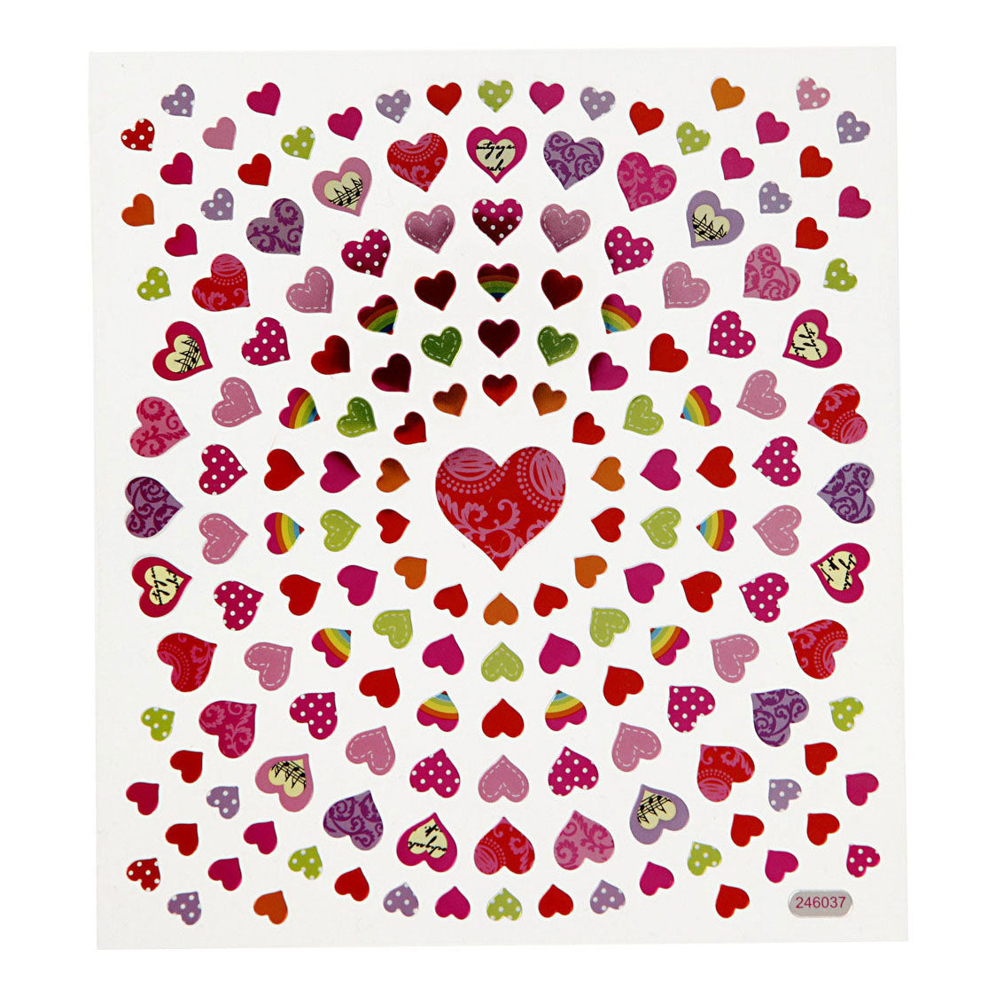 Creative Company Stickers Small Hearts, 1 Vel