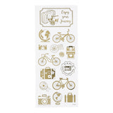 Creativ Company Stickers Gold dans le monde, 1 feuille