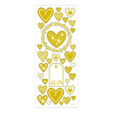 Creativ Company Stickers Gold Hearts, 1 Vel