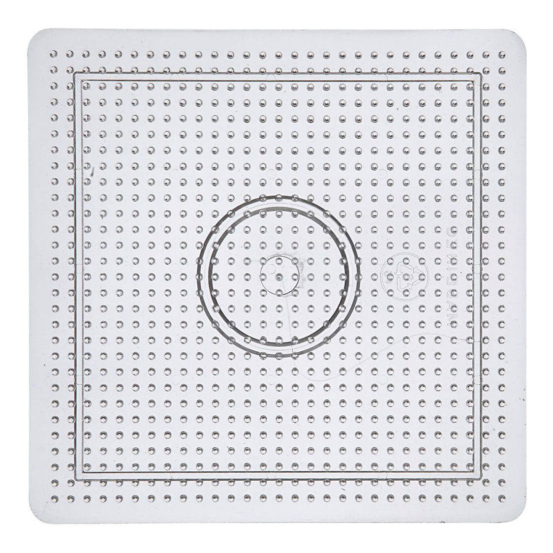 Creativ Company String Perlenzeichen Square Clear, 14,5 x 14,5 cm