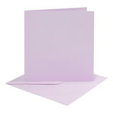 Tarjetas y sobres de Creativ Company Light Purple, 4st.