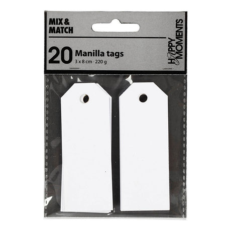 Kreativunternehmen https: www.cchobby.nl manilla-labels-size-3x8-cm-220-gr-white-20-piece-1-box