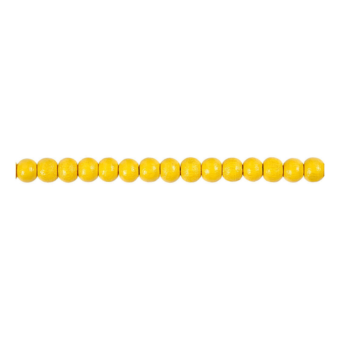 Creativ Company Wooden Beads Yellow, 150st.