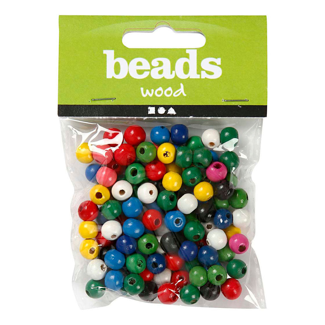 Creativ Company Wood Perles Colours, 150st.