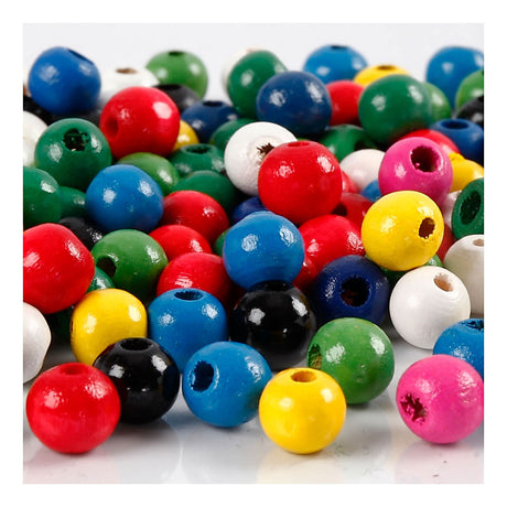 Kreativunternehmen https: www.cchobby.nl wood-beads-d-8-mm-hole-size-2-mm-ca. 80-piece-verschiedene-farben-15-gr-1-box