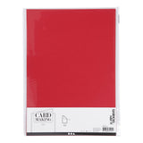 Creativ Company Cardboard Red A4 220g, 10st.