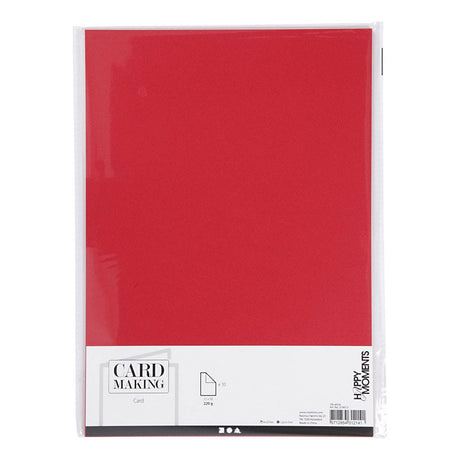Creativ Company Cardboard Red A4 220g, 10st.