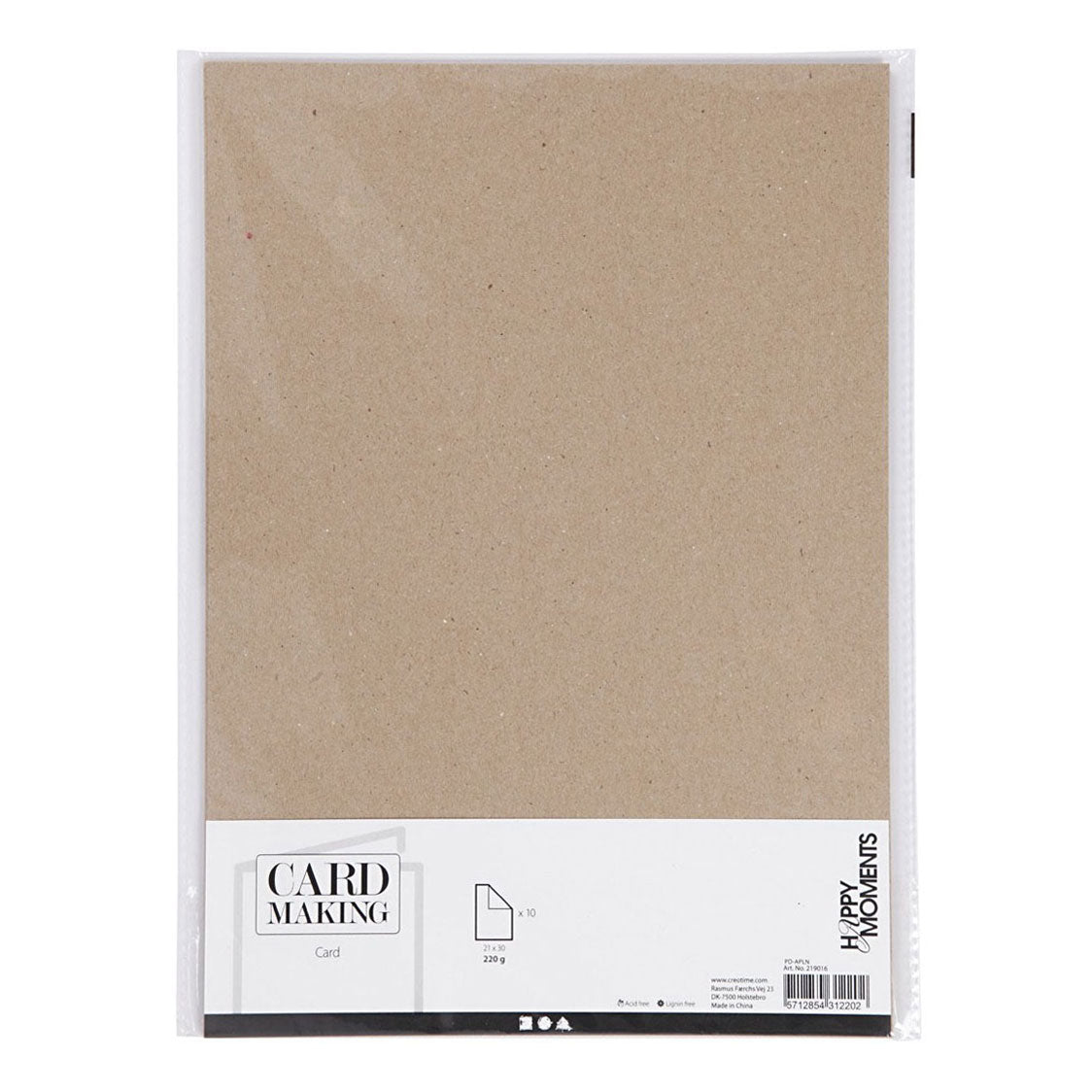 Cardboard Cardboard Naturel A4 220G, 10st.