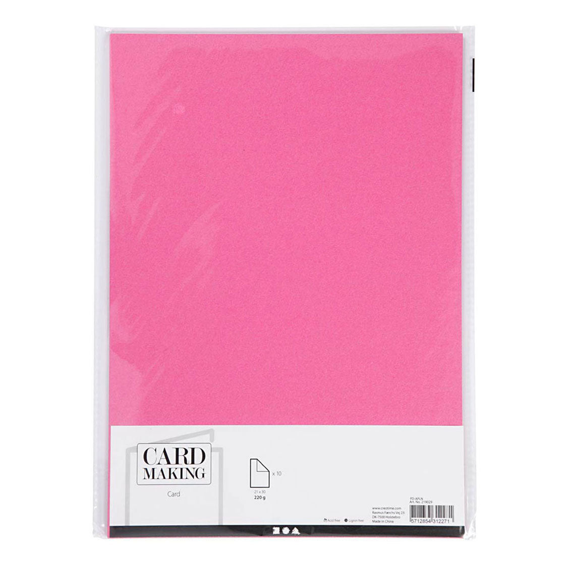 Creative Company Cardboard Pink A4 220g, 10st.