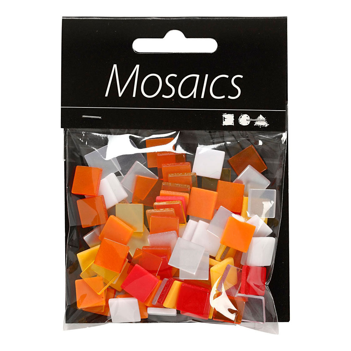 Kreativfirma Mini Mosaic Red Orange 1x1mm, 25 Gramm