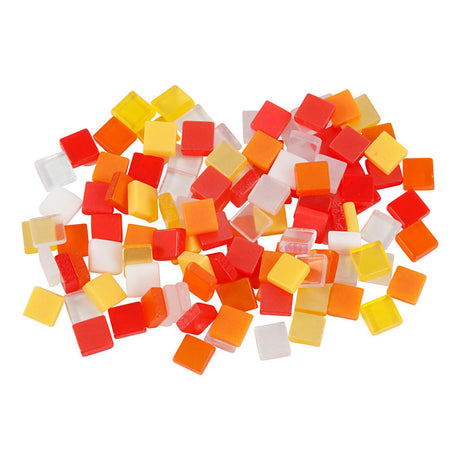 Kreativfirma Mini Mosaic Red Orange 5x5mm, 25 Gramm