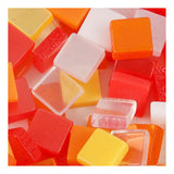 Kreativfirma Mini Mosaic Red Orange 5x5mm, 25 Gramm