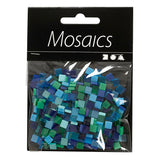 Kreativfirma Mini Mosaic Blue Green 5x5mm, 25 Gramm