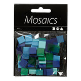 Kreativfirma Mini Mosaic Blue Green 10x10 mm, 25 Gramm