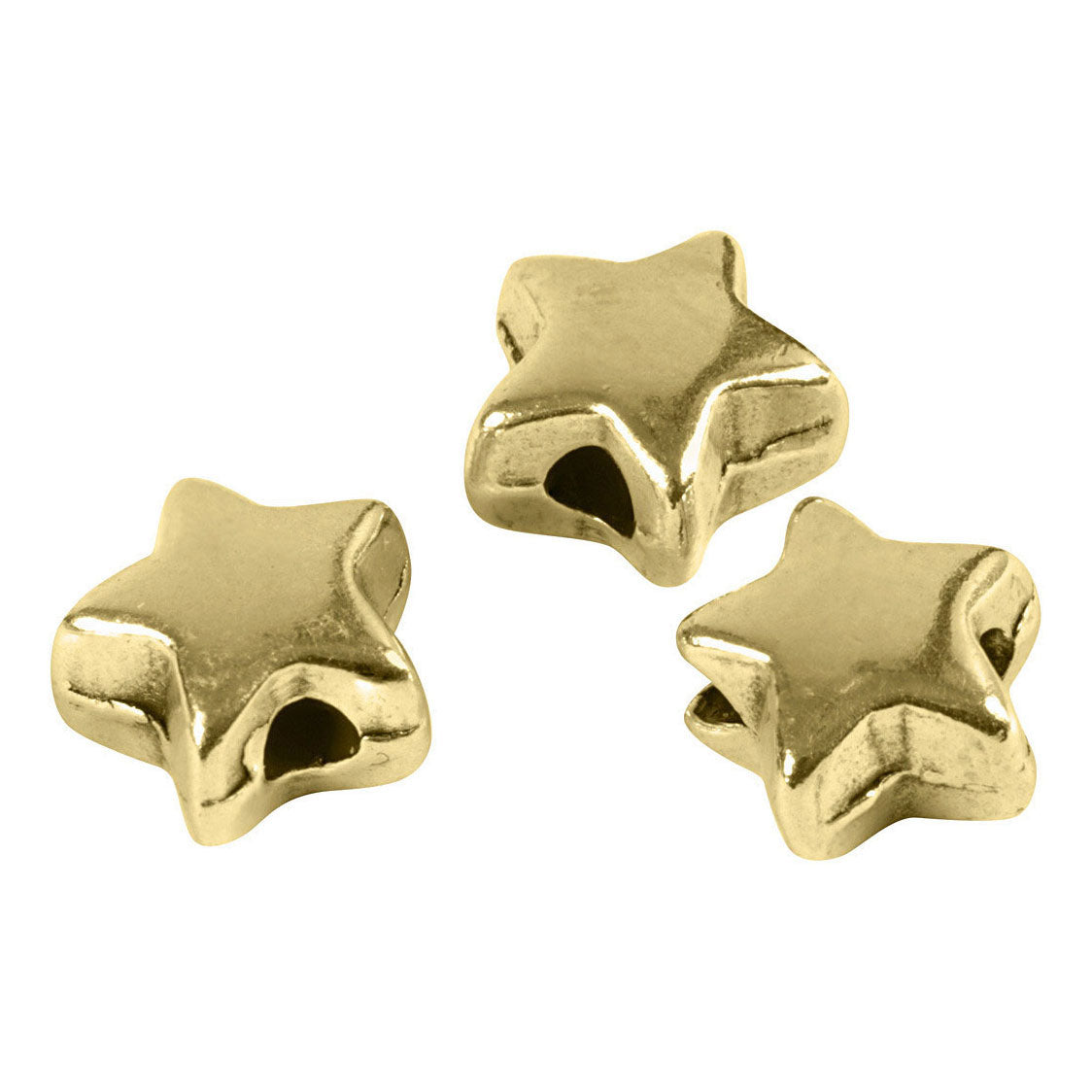 Creative Company Spacer Beads Gilded, 3st.