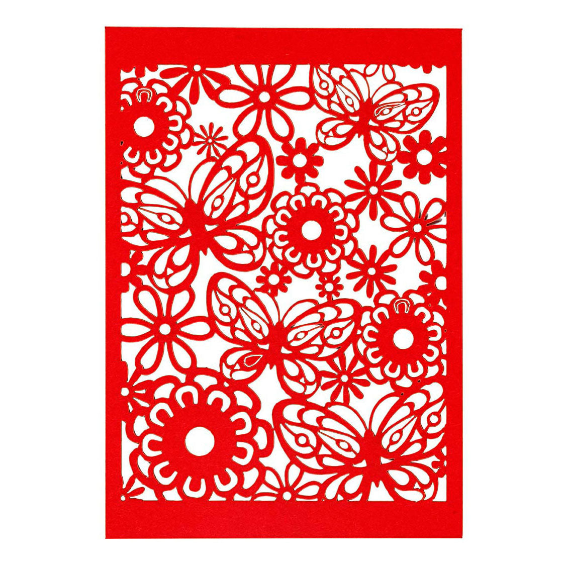 Creative Company Pattern Carton Red, 10st.