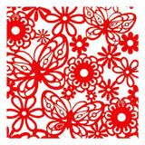 Creative Company Pattern Carton Red, 10st.