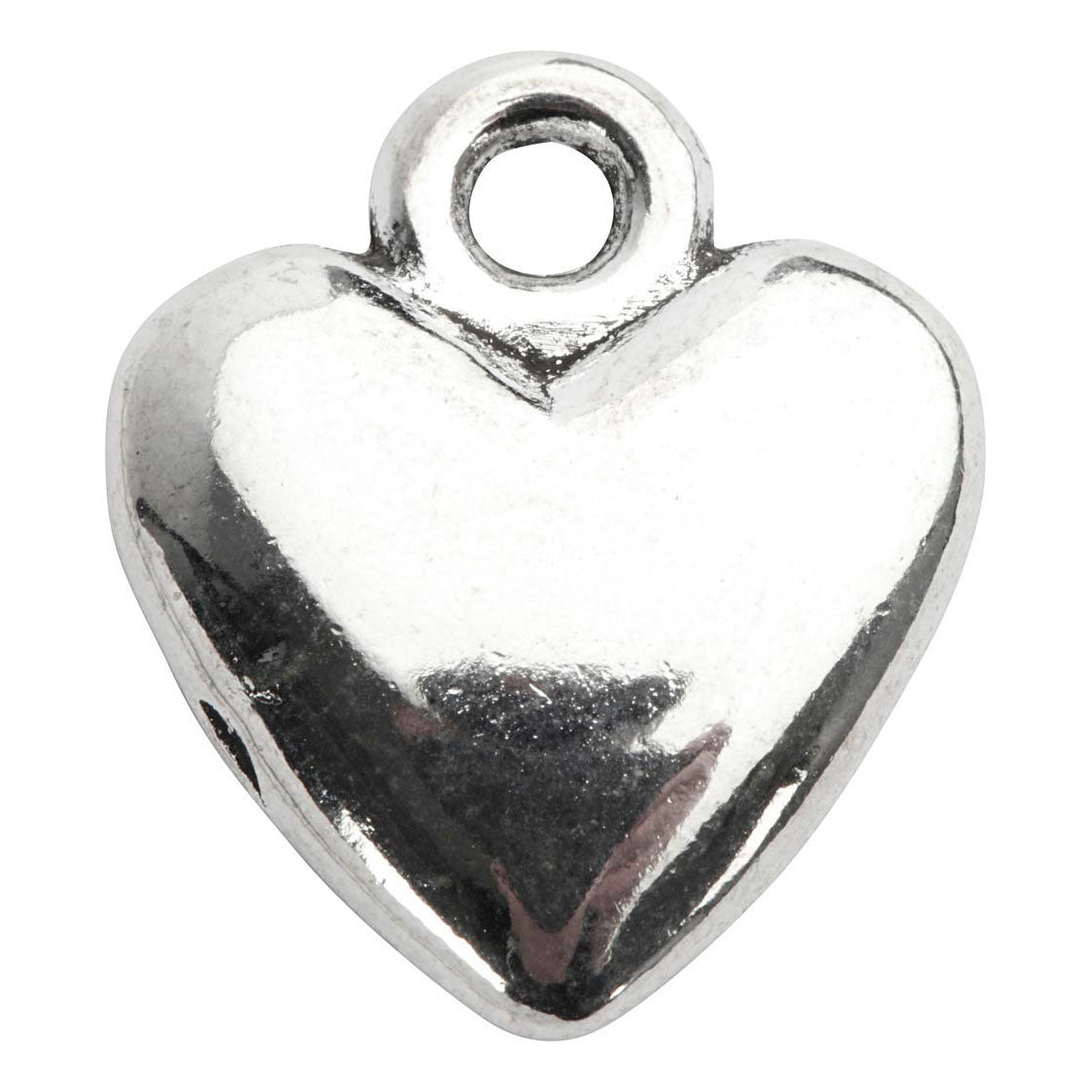 Creativ Company Heart-Shaded Pendant Silver-Plated, 10st.