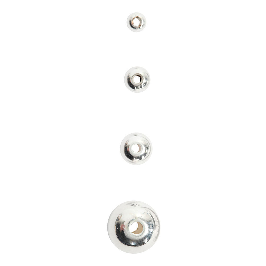 Creativ Company Beads Silver, 50st.