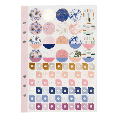 Kreativunternehmen https: www.cchobby.nl Aufkleberbuch-Blumen-A5-Gold-Lila-Pink-1-Stück