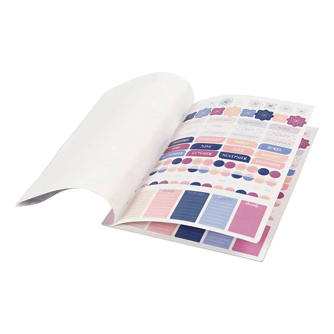 Creativ Company StickerBoek Bloemen A5 pour Planner, 578st.