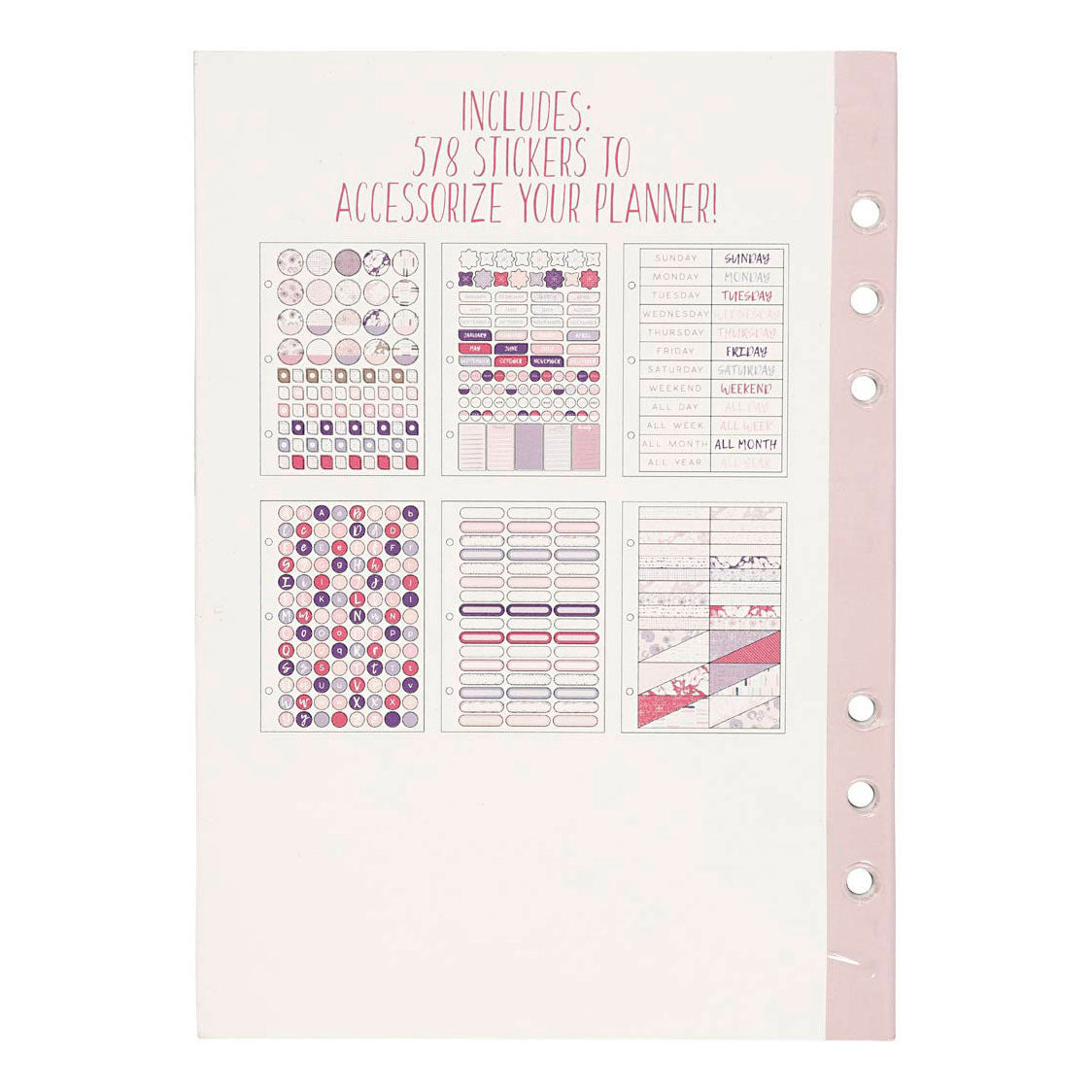 Creativ Company StickerBoek Bloemen A5 pour Planner, 578st.