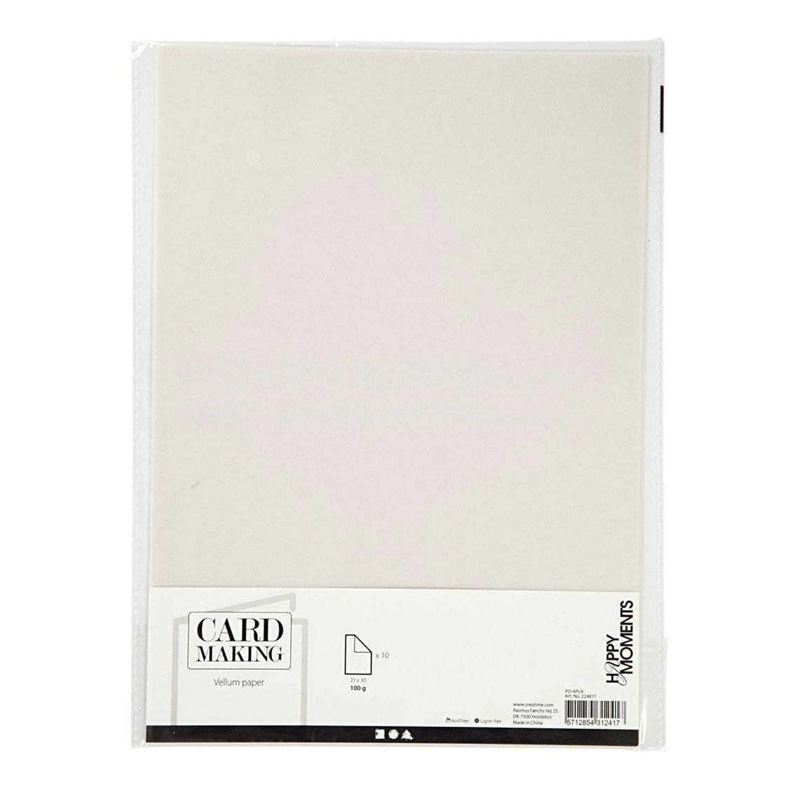 Creativ Company Vellum Paper A4 Off-White, 10 hojas