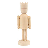 Figura di legno della compagnia creativa con corona, 13 cm