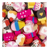 Creativ Company Figurenperlen, Bonbons, D 10 mm, Lochgröße 1,5 mm, ca. 60 Stück, 60 Stück 1 Karton