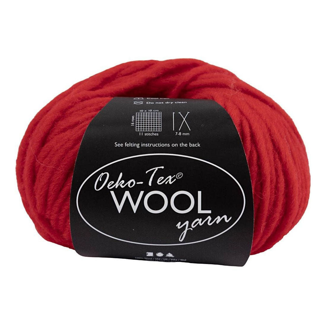 Kreativfirma Wollgarn rot, 50 m