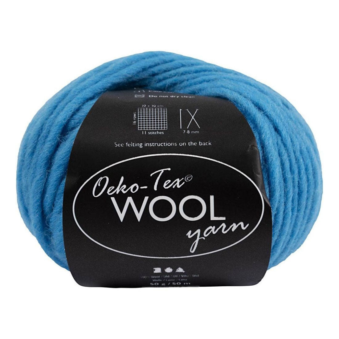 Creativ Company Wool Yarn turkos, 50m